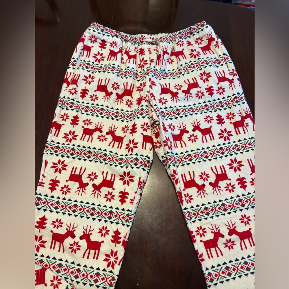 Hanna Andersson pajama pants, L, Dear Deer, Christmas, Family Match